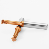 Fraise CNC HRC65 avec 4 cannelures moulin à filetage à trois dents pour acier ODM & OEM Support personnalisé