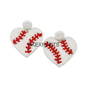 Boucles d'oreilles pendantes en forme de lettres Rams, plaquées zinc bleu, avec cristaux en strass, bijoux tendance pour femmes - Product Image 2