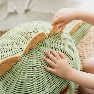 Panier de rangement en rotin naturel en forme de dinosaure, fait main, moderne, multifonctionnel, écologique, Artex Green Earth, fabriqué à Hanoï - Product Image 6