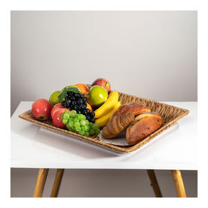 Plateaux de service du Vietnam en rotin naturel fait à la main avec cadre en bambou durable pour intérieurs d'hôtel et de restaurant-SS2022 - Product Image 1