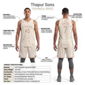 Custom Basketball Jersey Set-100% Polyester Mesh V-Neck Team Uniform for Men with Breathable Summer Design - Product Image 5