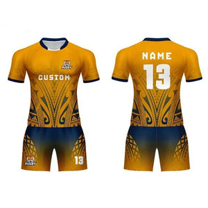 Uniforme de Rugby, Camiseta y Pantalones Cortos, Impresión por Sublimación Completa, Uniforme Deportivo de Equipo con Impresión por Sublimación - Product Image 4