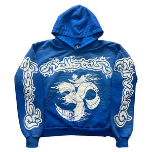 Sweat à capuche homme personnalisé vintage bon marché en gros Sweat à capuche unisexe surdimensionné sweat à capuche thermique imprimé bouffant lettre imprimé - Product Image 3