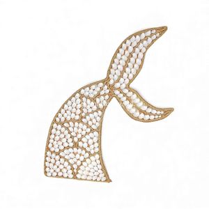 Decoración de Pared de Cola de Sirena Hecha a Mano, Arte Tejido Natural para Cuarto de Bebé, Habitación Infantil y Decoración del Hogar, Vietnam - Product Image 1