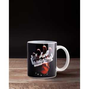 Taza de diseño vintage de Judas Priest, de acero británico, para regalos - Product Image 2