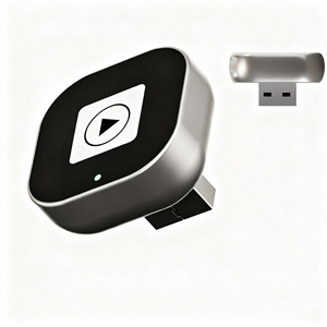 Adattatore Wireless Carplay con Supporto USB-A per Apple Carplay e Android Auto, Include Adattatori USB-A e C, Design Cubico Monolitico - Product Image 1