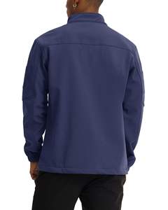 Chaqueta de Mezclilla con Cuello Alto y Logotipo Personalizado, Chaqueta Impermeable para Hombre, Estilo Otoñal - Product Image 3