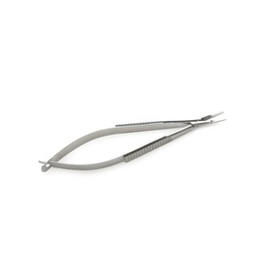 Porte-aiguilles Micro Castroviejo LR4-123-313 en acier inoxydable 9 cm 3,5 longueur, pointes droites et courbes BEST CARE INTERNATIONAL Chirurgical - Product Image 5