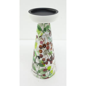 Diseño elegante Pilar de metal Soporte de vela Calcomanía Esmalte Acabado para el hogar y hoteles Mesa decorativa hecha a mano - Product Image 5