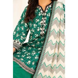 K-52065 Vestido pakistaní Salwar Kameez de algodón Khaddar estampado de 3 piezas para festivales y ropa étnica con dupatta - Product Image 1