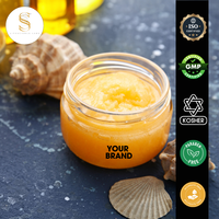 Exfoliante Facial y Corporal de Miel con Logotipo Personalizado, Etiqueta Privada, Vitamina C, Hidratante, Blanqueador, Iluminador para Todo Tipo de Piel, OEM/ODM