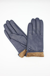 Guantes de cuero con forro polar de alta calidad para mujer Botones hasta la muñeca Tamaños surtidos Precio favorable para uso informal/Diario para - Product Image 3