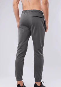 Pantalon de jogging léger pour homme en molleton de coton, respirant, design personnalisé, avec poches zippées, pour l'entraînement et le fitness - Product Image 3