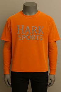 Top Trending Men's Navy Blue Heavyweight Plus Size Boxy Fit Rhinestone Letters Your Own Logo Hip Hop Streetwear Camisetas - Product Image 6