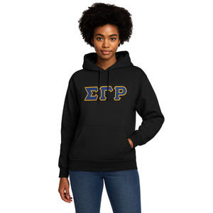 Sigma Gamma Rho Sudadera con capucha negra Mezcla de algodón Premium SGRho Ropa de hermandad griega Bordado personalizado Divine Nine HBCU - Product Image 1