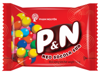 Confitería de azúcar de alta calidad 159G Vietnam nueva forma de bola crujiente dulce P & N leche Chocolate superior caramelo Normal para Decoración