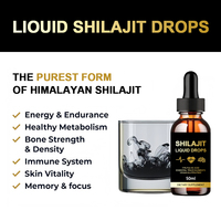 Gouttes de Shilajit Hearns, améliorent le système immunitaire, complément minéral, 60 ml