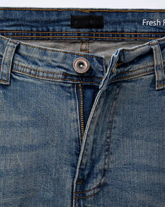 Jeans de mezclilla azules vintage 2026 para hombre, estilo casual urbano, corte recto, a la moda, del fabricante líder, para verano, color liso, ligeros y medianos. - Product Image 2