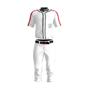 Conjuntos de camisetas de béisbol a rayas con sublimación personalizada Unisex de alta calidad uniforme de hombre transpirable de corte automatizado - Product Image 6