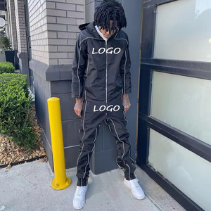 Chaqueta Cortavientos Vintage para Hombre al por Mayor, Chándal de Otoño, 100% Poliéster, Secado Rápido, Logotipo Personalizado Bordado, Reflectante 3M en la Parte Delantera - Product Image 3