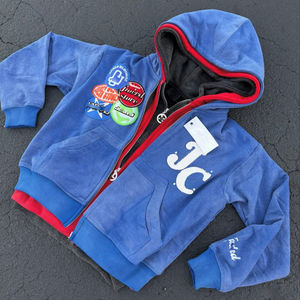 เสื้อฮู้ดดี้ทรงบ็อกซี่แบบครอป ผ้าเทอร์รี่หนานุ่ม 100% ผ้าฝ้ายแท้ ซักย้อมสีแบบแอซิดวอช  แบบมีฮู้ดสามชั้น ซิปคู่  สำหรับผู้ชาย ผลิตตามแบบ OEM - Product Image 2