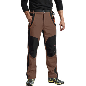 Pantalon de ski respirant pour hommes avec tissu imperméable ajusté OEM Impression de logo personnalisé Doublure thermique et options de marque - Product Image 1