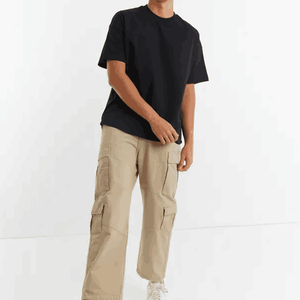 100% camisetas lisas de algodón de gran tamaño para hombre, camisetas personalizadas de peso pesado para hombre, camisetas personalizadas de algodón en blanco para hombre - Product Image 3