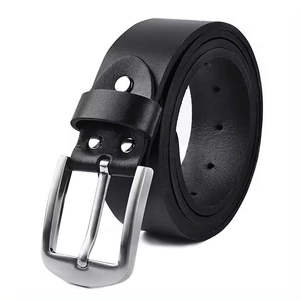 Venta al por mayor de alta calidad de los hombres de diseño casual cinturones de cuero genuino nuevo estilo con acero para hebilla de longitud personalizada - Product Image 3