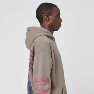 Sudaderas con Capucha Unisex de Alta Calidad Personalizadas para Invierno, Sudadera de Estilo Urbano para Hombre, Sin Cordones, Dobladillo sin Rematar, Logotipo Estampado, Bordado, 100% Algodón - Product Image 2