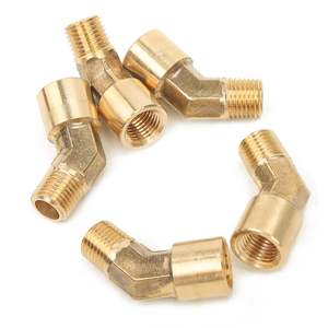 Raccord en laiton à filetage mâle, coude, embout de tuyau, 90 degrés, NPT, pour eau, gaz, carburant - Product Image 1