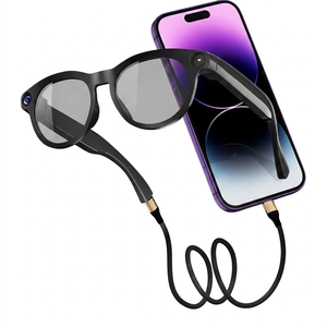Lunettes Intelligentes IA avec Caméra 800MP, Photo, Vidéo, Diffusion en Direct, Assistant Vocal, Lecture Musicale, Chargement Type C - Product Image 5