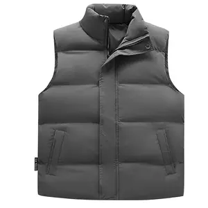 Oversized Puffer Vest Heating Vest/Custom Men's Long Sleeve Fever Coat Slim Puffy Vest