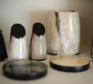 Sous-verres en corne de bœuf de qualité supérieure à 100%, sous-verres ronds de luxe, sous-verres écologiques, utilisation à domicile, au restaurant, à l'hôtel au prix le plus bas - Product Image 3