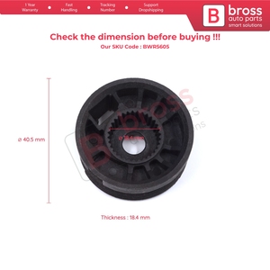 BWR5605 Window Regulator Repair <b>Cable</b> Roll <b>Gear</b> Reel Wheel Pulley Left Door for C-Elysee DD 301 2012-On 9677416980 - Product Image 5