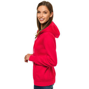 Winter Thicker Street Wear Custom Design Blank <b>Women</b> Cotton Casual Zipper Fashion Hoodies - Product Image 5