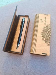 High Quality Luxury <b>Writing</b> Bamboo Pen Set Customizable Eco-Friendly Wooden Pen Engraved Logo Wooden Box for Personalized Gifts - Product Image 2