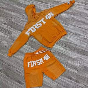 Ensemble de sweat à capuche pour hommes personnalisé de haute qualité, sweat à capuche lavé à l'acide, survêtement de 2 pièces, ensemble de jogging court pour hommes, ensemble de deux pièces - Product Image 2