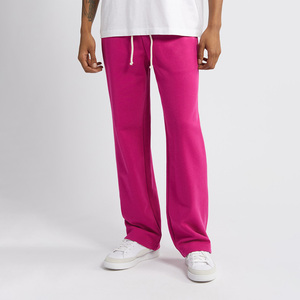Service OEM en gros Pantalons de survêtement décontractés pour hommes en hiver - Écologique 100% coton Toile polaire Épaisseur Taille élastique Lacets - Product Image 2