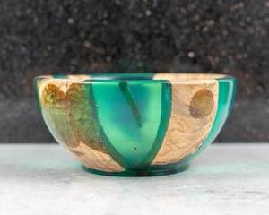 Nouveau design populaire nouveau bol à salade en bois d'acacia et résine vaisselle de cuisine d'hôtel bol en bois cuisine pour hôtels, maison, restaurants - Product Image 2