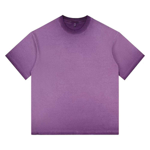 Camiseta de Algodón con Estampado Personalizado para Hombre, Camiseta Holgada con Lavado Ácido, Camiseta de Algodón Orgánico con Estampado Extra Grande para Hombre - Product Image 3