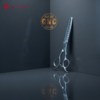 CAK101TX Japan 440C Ciseaux de coiffure professionnels pour coupe et effilage, ciseaux de barbier, fournitures de salon de coiffure, poignée ergonomique