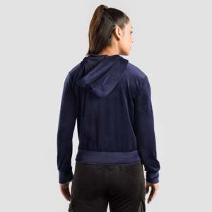 เสื้อฮู้ดสีกรมท่า Swift Flow ผ้ากำมะหยี่ระบายอากาศได้ดี ทรงปกติ - Product Image 2