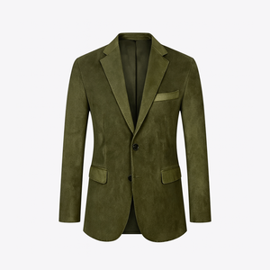 Chaqueta de Traje Casual para Hombre de Piel de Ciervo Estilo Old Money - Product Image 2