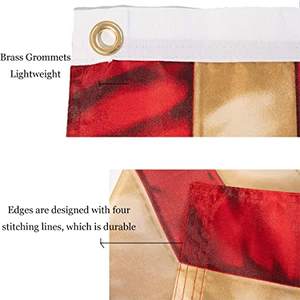 Drapeau américain vintage Betsy Ross 3x5 pieds, teinté au thé, fabriqué aux États-Unis, 13 étoiles, qualité supérieure, pack de 10, marque USA TOP FLAGSINC - Product Image 3