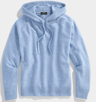 Pull en cachemire classique confortable et décontracté pour femme, en laine mérinos, avec capuche, vente en gros