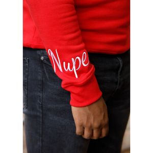 Hbcu Alpha chenille เสื้อสเวตเตอร์ปักลายตัวอักษรกรีกเสื้อสวมหัวคอกลมผ้าฟลีซแบบคลาสสิก - Product Image 2