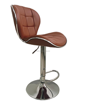 Chaise de bar pivotante en cuir PU de haute qualité, réglable, design en fer, pour salon