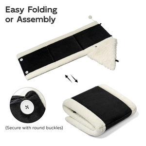 Cama <span class=keywords><strong>Triangular</strong></span> súper suave plegable personalizada de lujo para gatos, conveniente para almacenar animales pequeños, camas para cachorros y perros - Product Image 2