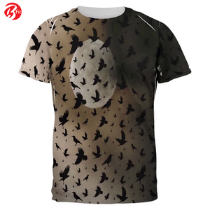 Camisetas multifuncionales de manga corta para hombre Camiseta con cuello redondo estampada de ajuste holgado de algodón 100% para hombre de último diseño - Product Image 3