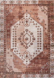 พรมลอราเวน โมเดิร์น ครอส วีฟ ทอแบบเครื่องจักร เป็นมิตรกับสิ่งแวดล้อม ขนสั้น ลายวินเทจ คอลเลคชั่นลายเรขาคณิต ผิวสัมผัสนุ่มดุจผ้าฝ้าย - Product Image 2